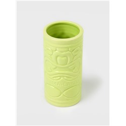 Стакан для коктейлей «Тики остров», 400 мл, d=7 см, h=14.5 см, керамика, зелёный