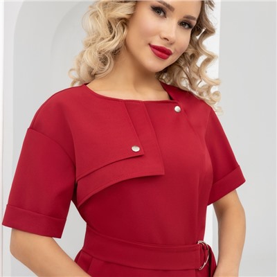 Платье, Я онлайн (рэд, с поясом)