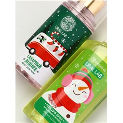 Подарочный набор новогодний «Снеговичок», гель для душа 100 мл и мист для тела, URAL LAB