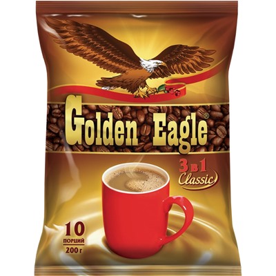 Golden Eagle. Classic 3 в 1 мягкая упаковка, 10 пак.