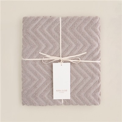 Полотенце махровое SL HOME: Geometry «Саббиа», 67×140 см, коричневое