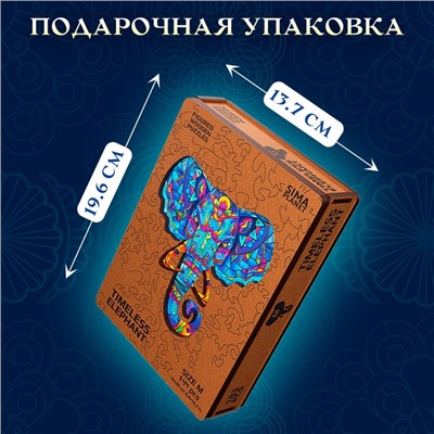 Пазл фигурный Timeless Elephant, размер 24×26 см, 144 детали