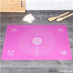 Силиконовый коврик 64х45 см / UT-100-S /уп 100/ сиреневый