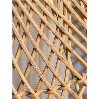 УЦЕНКА Светильник потолочный из ротанга «Объём» 1×120 Вт, Е27, 30×30×40 см