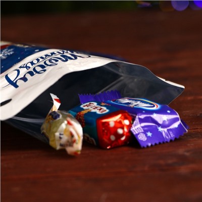 Пакет подарочный новогодний, с zip - lock застежкой, 15×24.5 см