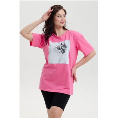 Футболка 027 Бренд Rozhkova KV (Фуксия)