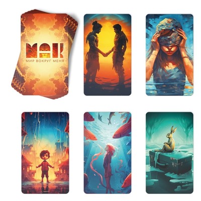 Метафорические ассоциативные карты «Мир вокруг меня», 50 карт (7×12 см), 16+