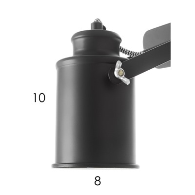 Спот 50174/1, 1хE27, 60 Вт, чёрный