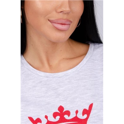 Пижама Карты (Светло-серый меланж)