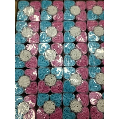 Ватные палочки бамбуковые, цветные, 500 шт