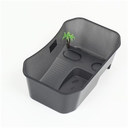 Отсадник для черепах, 40×24.5×13 см, пластик, чёрный