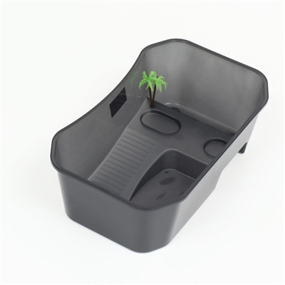 Отсадник для черепах, 40×24.5×13 см, пластик, чёрный