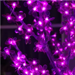 Светодиодное дерево «Акриловое» 1.8 м, 768 LED, постоянное свечение, 220 В, свечение фиолетовое