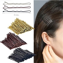 Невидимки для волос 50 штук 5 см., Выбор цвета.