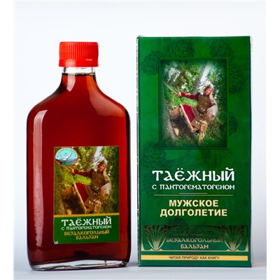 Бальзам безалкогольный "Таежный" с пантогематогеном Мужское долголетие