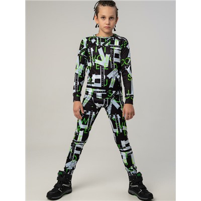 Термокомплект трикот. для мальчиков: фуфайка (футболка) с длин. рук, брюки