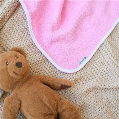 Полотенце детское «Крошка Я» Flower dancer, 75×75 см, хлопок 100%, розовое