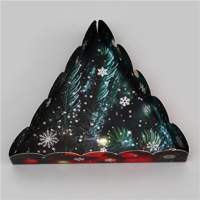 Коробка для печенья, «Сказочного Нового года!», 18×18×4 см