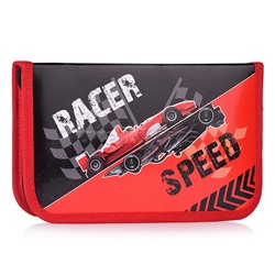 Пенал односекционный большой с откидной планкой "RACER" 2025