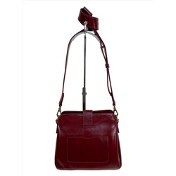 Женская сумка из искусственной кожи, цвет бордовый