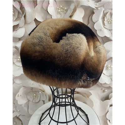 Волна бантик-бисер кролик Берет женский (56-58)