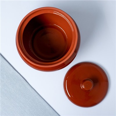 Жаровня Кунгурская керамика «Стандарт», 3 л, керамика, коричневая