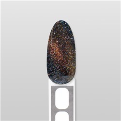 Гель лак для ногтей, кошачий глаз, трехфазный, 10 мл, LED/UV, оранжевый (37)