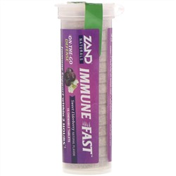 Zand, Immune Fast, сладкая бузина, 15 жевательных таблеток