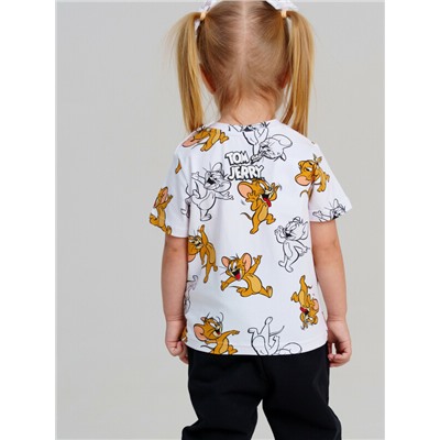 Фуфайка детская трикотажная для девочек (футболка)