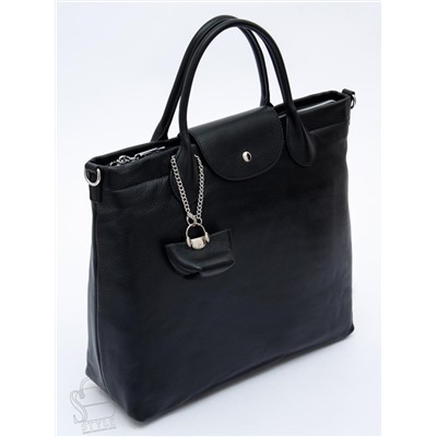 Сумка женская кожаная 1006LP black  Polina&Eiterou