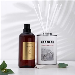 Набор диффузор ароматический Aromame, французская лаванда, 500 мл, круглая банка
