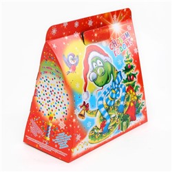 Подарочная коробка новогодняя «Змей Мороз», для сладких подарков, 20.5 (23) × 24×11.7 см