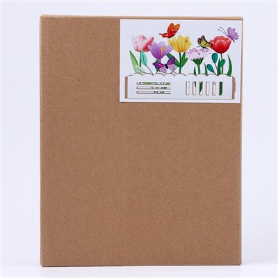 Алмазная вышивка «Цветы с бабочками в саду», интерьерный декор