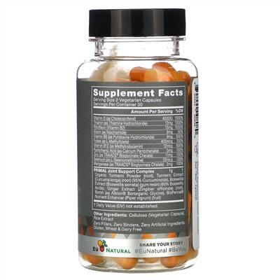 Eu Natural, PRIMAL, Turmeric & Boswellia, 60 Vegetarian Capsules