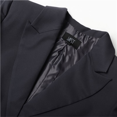 Пиджак женский с поясом MIST plus-size, размер 60, серый