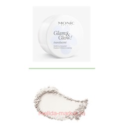 Monic Beauty Пудра рассыпчатая транспарантная  для лица Glam@Glow  белая