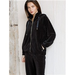 Худи из бархатистого велюра