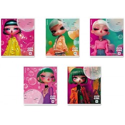 Тетрадь  12л клетка "Bubble Girl" УФ-лак 64826 ErichKrause