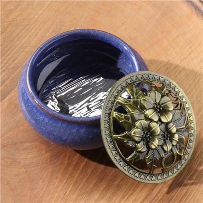 Курильница для благовоний, подставка для конусов TAKE IT EASY «Авантюрин», 9.5×7 см, МИКС