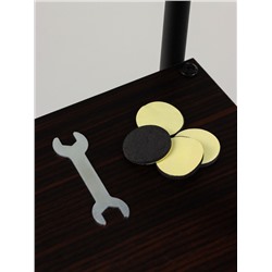 Подставка для цветов Greengo, 5 полок, 36×23×94 см, напольная, каркас металл, полки МДФ, чёрная