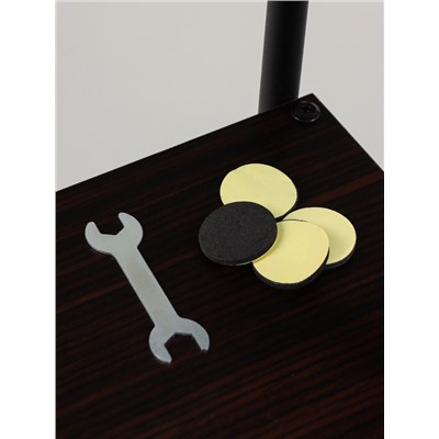 Подставка для цветов Greengo, 6 полок, 36×23×106 см, напольная, каркас металл, полки МДФ, чёрная