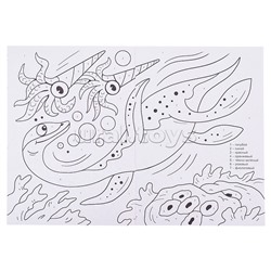 Раскраска по номерам. Динозавры.