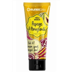 SuperTan Крем для загара горячий бронзатор с тингл-эффектом коллагеном и экстрактом кофеина / Papaya & Pomegranate, 150 мл KRISTALLER, 1127144