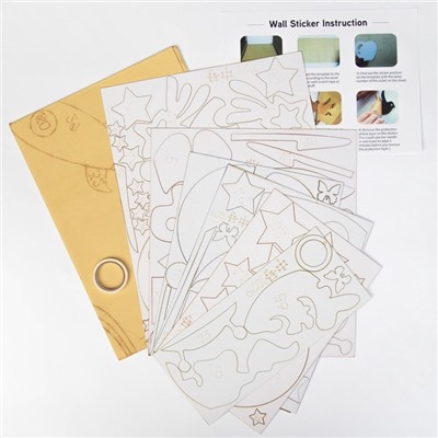 Набор наклеек интерьерных TAKE IT EASY «Космический мир», детские, декор на стену, панно, 92×180 см