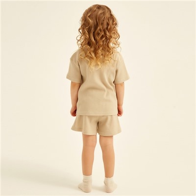 Пижама детская SL HOME, размер 38 (146-152 см), бежевая