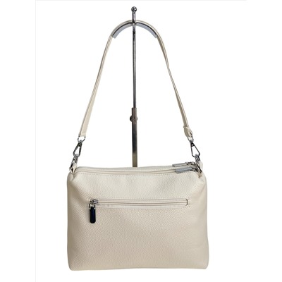 Женская сумка из искусственной кожи, цвет молочный