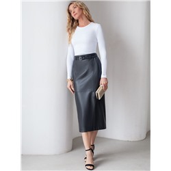 Джемпер из трикотажа в широкий рубчик