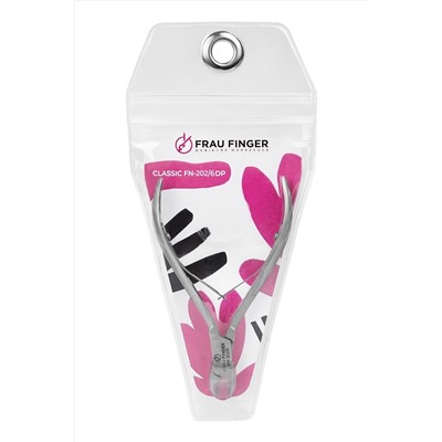 Frau Finger Кусачки маникюрные для кутикулы / Classic FN-202/6DP, двойная пружина, ручная заточка, 6 мм KRISTALLER, 1110259