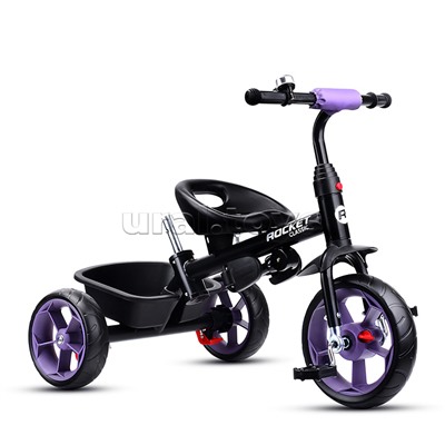 Велосипед трехколесный Rocket 136-LI, колеса EVA 10"/8", цвет сиреневый