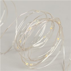 Гирлянда светодиодная нить 3 м 30 LED / GN23 /уп 200/теплый белый